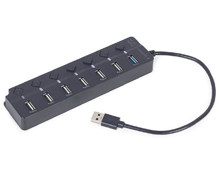 GEMBIRD 7-PORT USB HUB (1XUSB3.1+6XUSB2.0) WITH SWITCHES