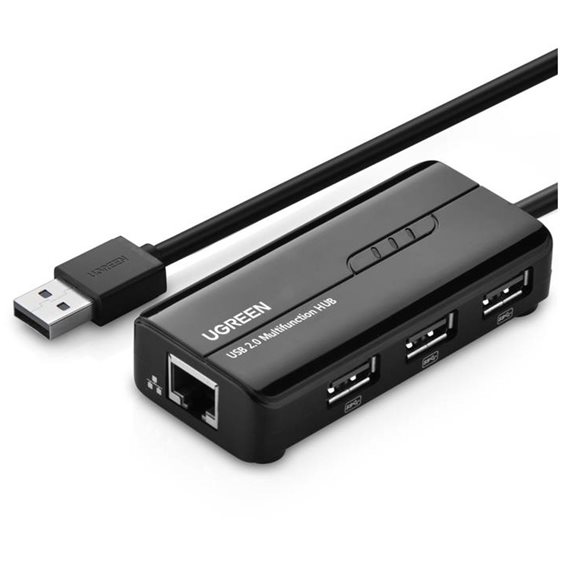 USB 2.0 To 1 Fast Ethernet With 3xUSB 2.0 UGREEN 20264