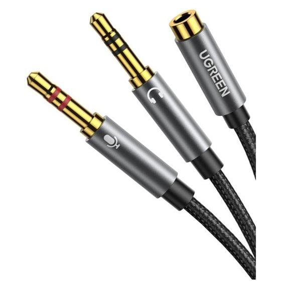 Cable Audio 2x3.5mm M/3.5mm F 0.28m UGREEN AV140 20899