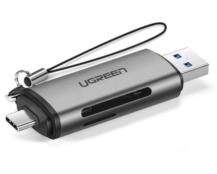 Card Reader UGREEN CM185 TYPE-C/USB 3.0 Gray 50706