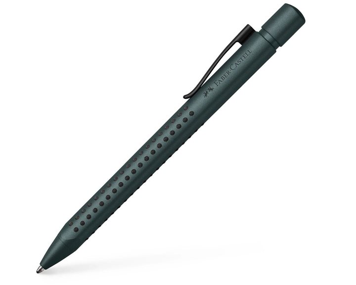 Στυλό Faber-Castell Ballpoint 0.7mm με Μπλε Μελάνι Grip 2011 144146 Green Mistletoe