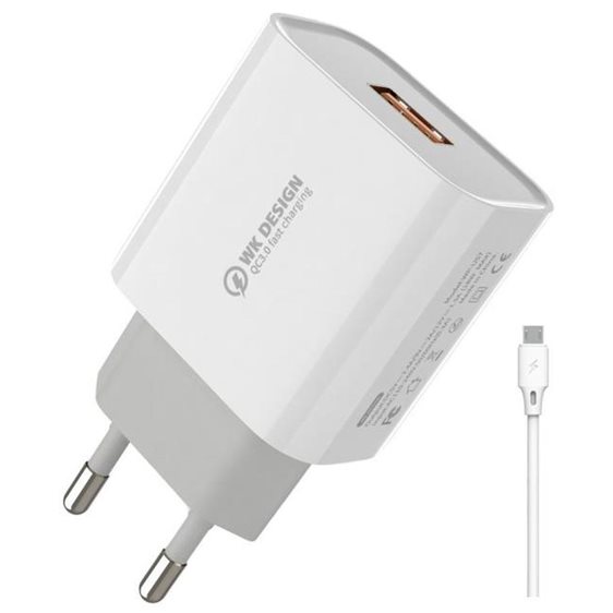 Charger WK 18W QC3.0 WP-U57 Combo + Micro cable