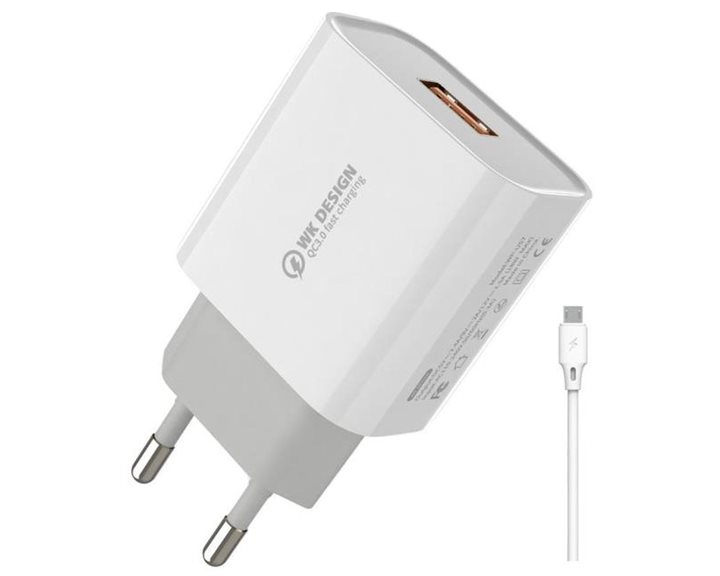 Charger WK 18W QC3.0 WP-U57 Combo + Micro cable