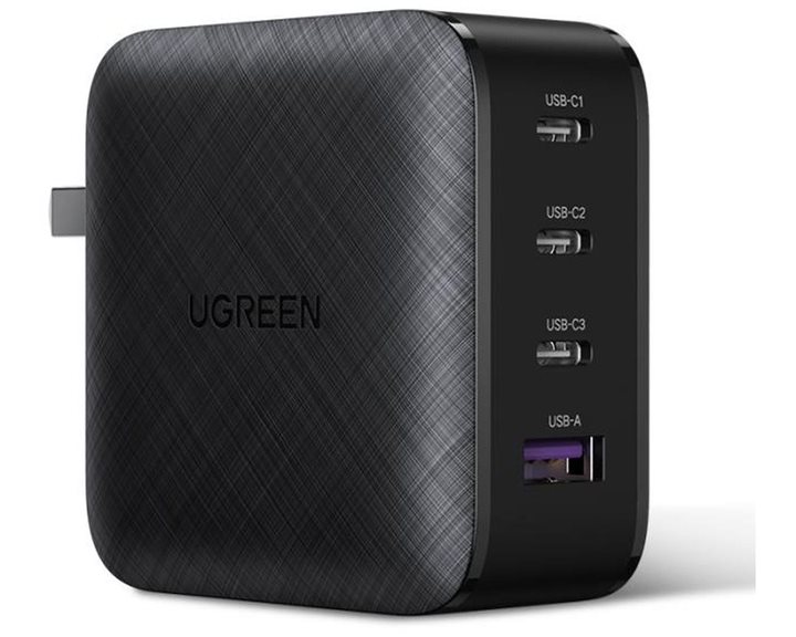 Charger GaN UGREEN CD224 65W PDx3+QC3.0 Black 70774
