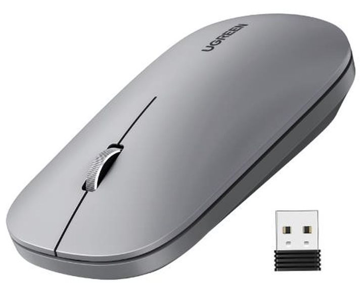 Mouse Wireless UGREEN MU001 Light Gray 90373