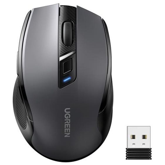 Mouse Wireless 2.4 GHz & Bluetooth UGREEN MU006 Black 90855