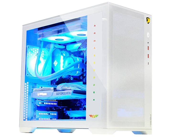 ARMAGGEDDON GAMING PC CASE FULL ATX TESSARAXX CORE 13 AIR WHITE