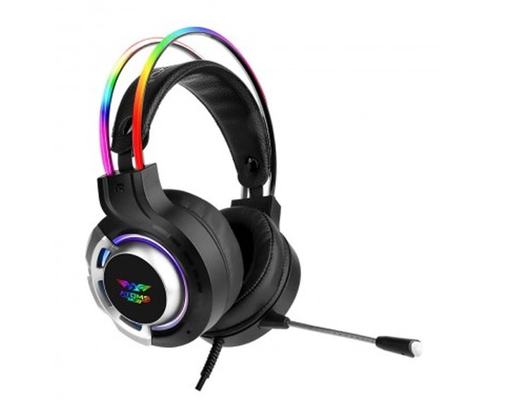 ARMAGGEDDON RGB HEADBAND GAMING STEREO HEADPHONE WITH MIC ATOM 9