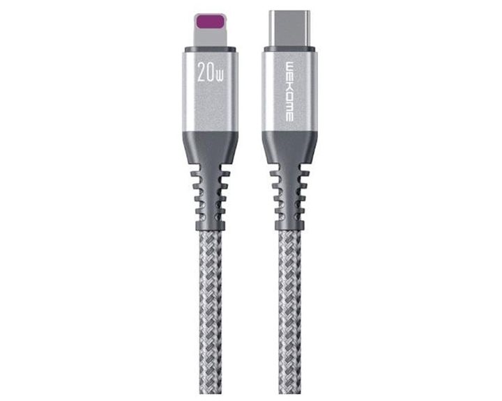 Charging Cable WK 20W PD TYPE-C/i6 Raython Silver 1m WDC-171 6A
