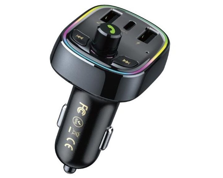FM Transmitter WK Car Charger and MP3 Player with Led Light WP-C39