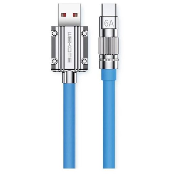 Charging Cable WK TYPE-C Blue 1m WDC-186 6A