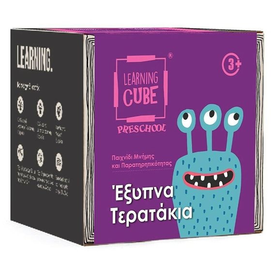 Επιτραπέζιο Learning Cube Έξυπνα Τερατάκια 3+