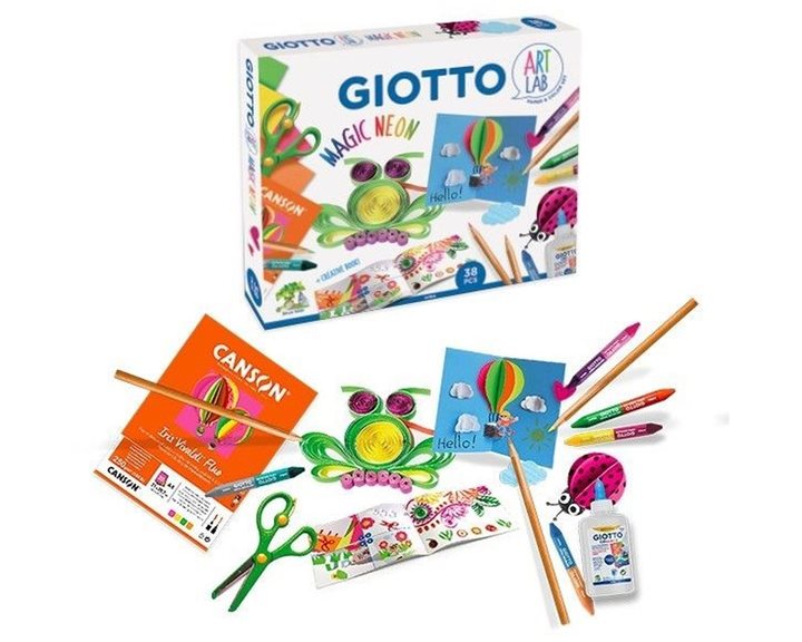 Σετ Δημιουργίας Giotto Art Lab Magic Neon 38pcs