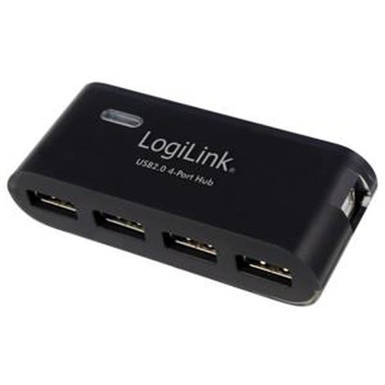 Hub USB + PSU Black Logilink UA0085