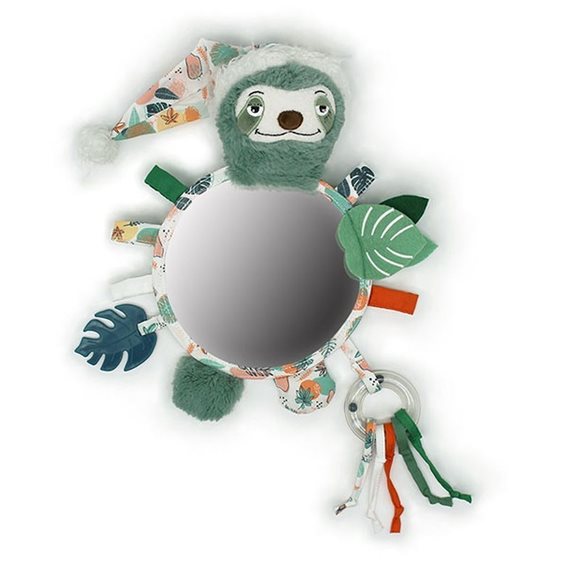 Les Deglingos Κρεμαστό Παιχνίδι Κούνιας και Καροτσιού με Μασητικό και Καθρέφτη Chillos The Sloth για Νεογέννητα