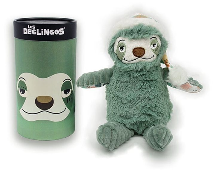 Les Deglingos Βελούδινο Λούτρινο σε Κουτί Βραδύπους Chillos The Sloth 20 cm 32133B