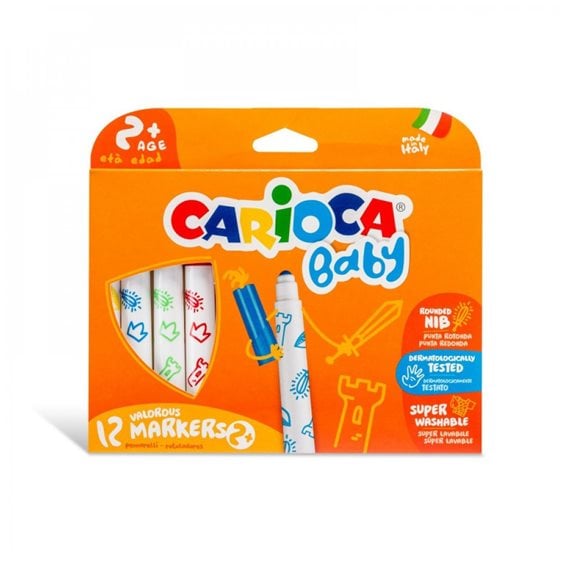 Μαρκαδόροι Carioca Baby Jumbo 2+  12τμχ 42814