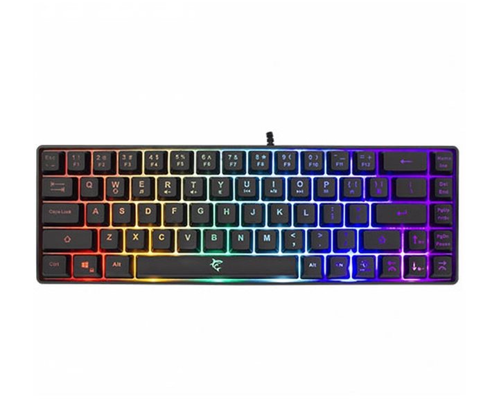 WHITE SHARK RGB GAMING MEMBRANE KEYBOARD RONIN BLACK