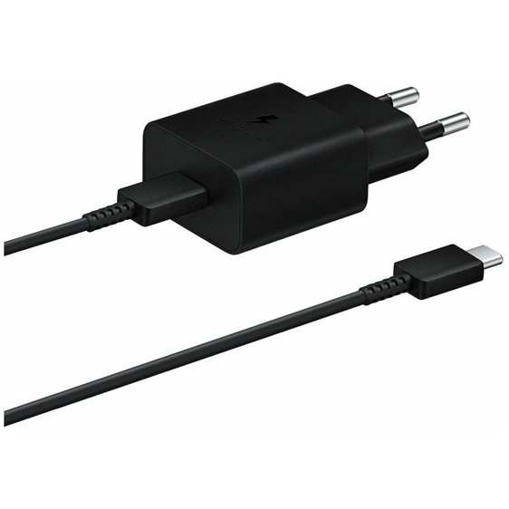 SAMSUNG USB CHARGER AND CABLE 15W BLACK