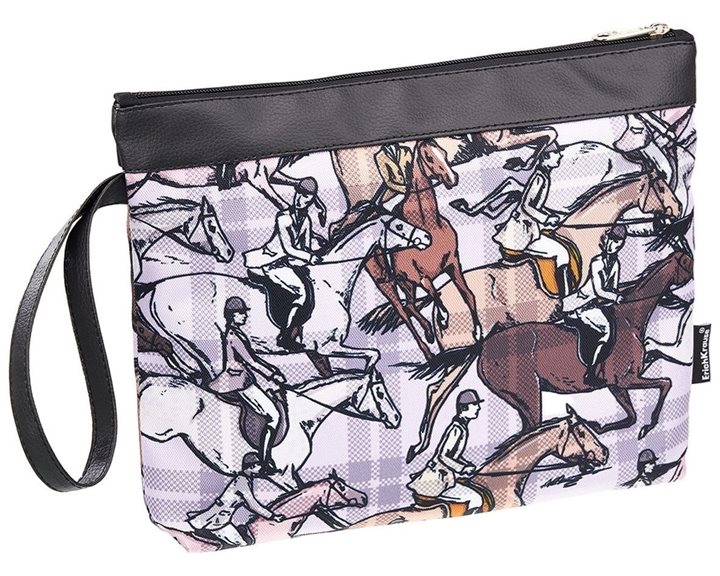 Τσαντάκι Καλλυντικών ErichKrause Street Line 300x250mm Horse Racing 54847