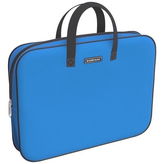 Τσάντα Υφασμάτινη με Φερμουάρ και Χερούλι ErichKrause A4+ Neon Blue 54671