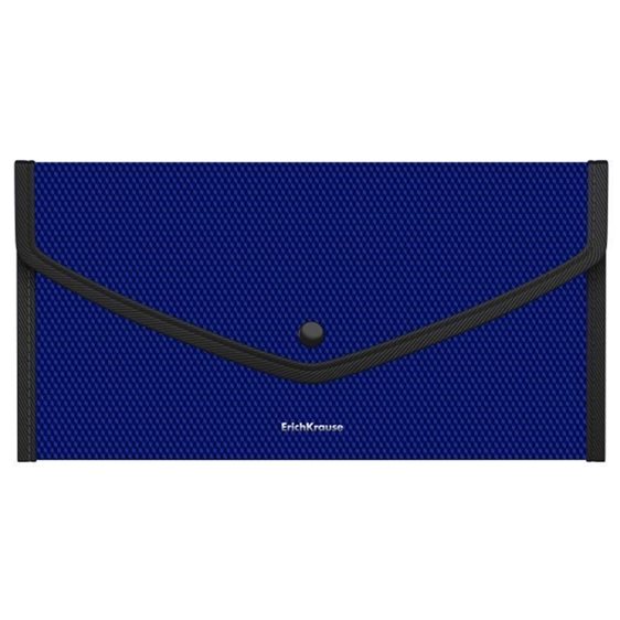 Φάκελος Κουμπί ErichKrause 14x26cm Diamond Total Blue 55079