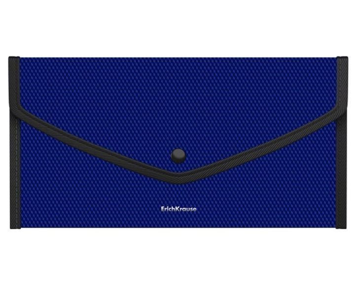 Φάκελος Κουμπί ErichKrause 14x26cm Diamond Total Blue 55079