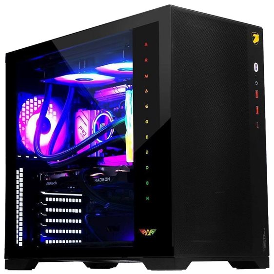 ARMAGGEDDON GAMING PC CASE FULL ATX TESSARAXX CORE 13 AIR BLACK