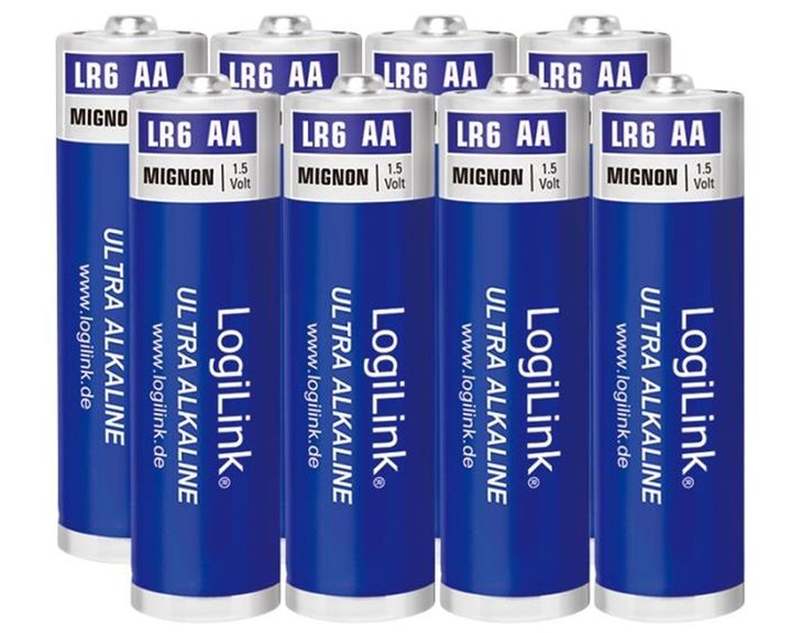 Battery AA Alkaline Logilink LR6F8 8pcs