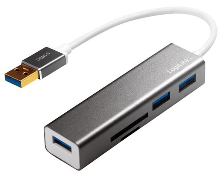 Hub USB 3.0 with Card Reader Logilink UA0306