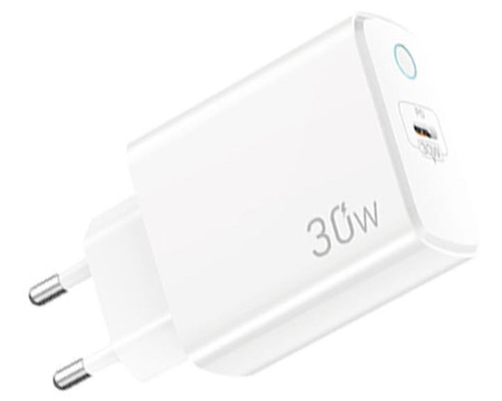 LAMTECH FAST CHARGER TYPE-C PD30W WHITE