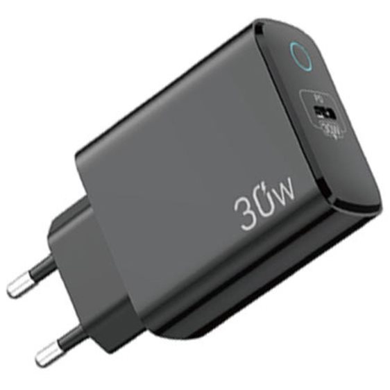 LAMTECH FAST CHARGER TYPE-C PD30W BLACK
