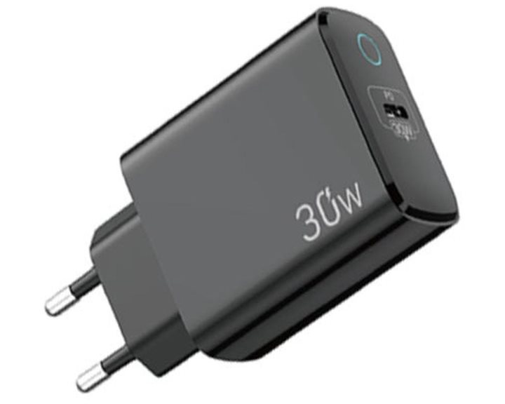 LAMTECH FAST CHARGER TYPE-C PD30W BLACK