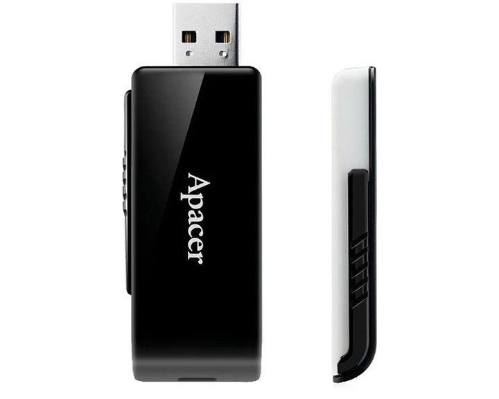 FLASH DRIVE APACER USB3.1 32GB AH350 BLACK AP32GAH350B-1