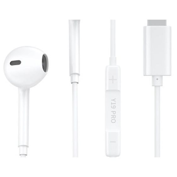 Earphone WK Y19 Max Lighting White Y19 white