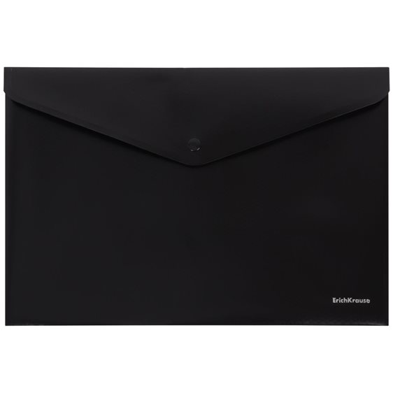 Φάκελος Κουμπί Erichkrause A4 Diamond Total Black 54877