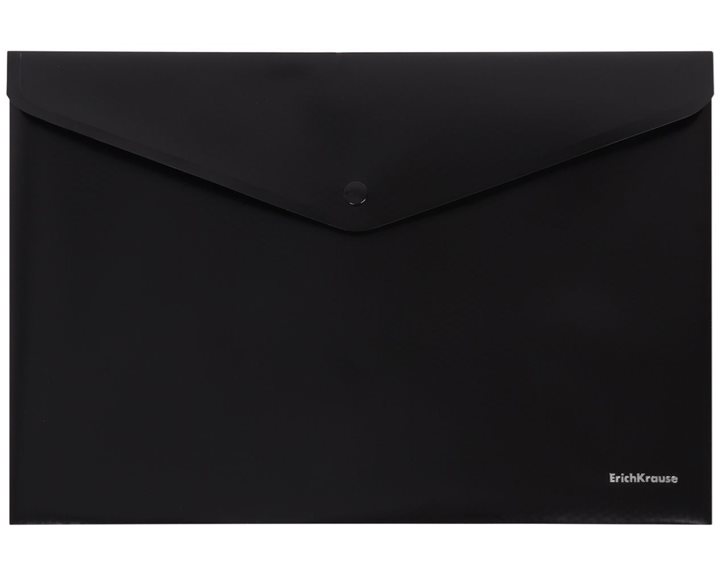 Φάκελος Κουμπί Erichkrause A4 Diamond Total Black 54877