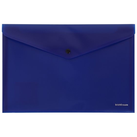 Φάκελος Κουμπί Erichkrause A4 Diamond Total Blue 54878