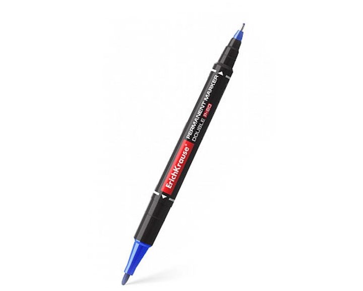 Μαρκαδόρος Διπλός Ανεξίτηλος Erichkrause P-80 0.45mm-1.65mm Μαύρος  48183