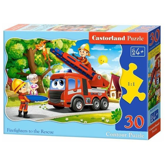 Παζλ Castorland 30 τμχ. Firefighters to the Rescue 32x23cm B-03792-1