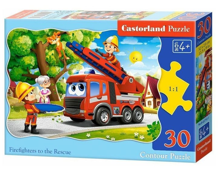 Παζλ Castorland 30 τμχ. Firefighters to the Rescue 32x23cm B-03792-1