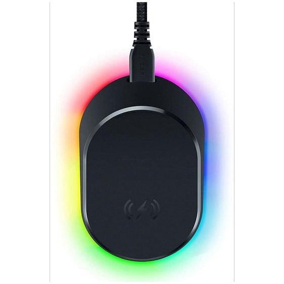 Razer MOUSE DOCK PRO - 4K Polling Rate - Magnetic Wireless Charging - Anti-Slip Base - Chroma RGB
