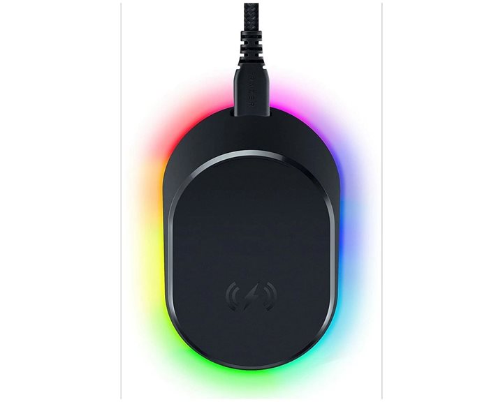 Razer MOUSE DOCK PRO - 4K Polling Rate - Magnetic Wireless Charging - Anti-Slip Base - Chroma RGB