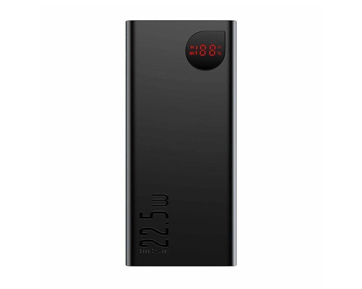 Baseus Adaman Power Bank 20000mAh 22.5W με 2 Θύρες USB-A και Θύρα USB-C Quick Charge 3.0 Μαύρο (PPAD070101) (BASPPAD070101)