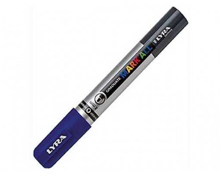 Μαρκαδόροι Ανεξίτηλοι Lyra Graduate Mark All 2mm. Dark Blue 050