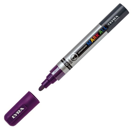 Μαρκαδόροι Ανεξίτηλοι Lyra Graduate Mark All 2mm. Violet 037