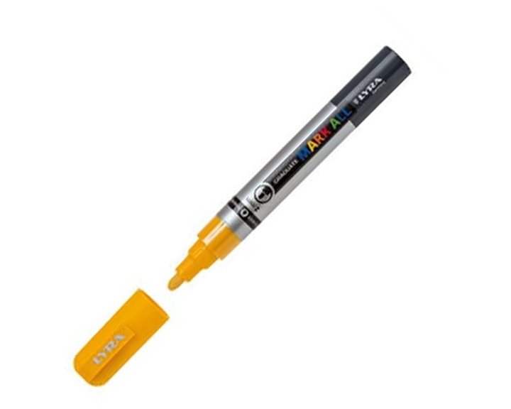 Μαρκαδόροι Ανεξίτηλοι Lyra Graduate Mark All 2mm. Yellow 007