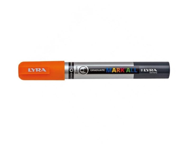 Μαρκαδόροι Ανεξίτηλοι Lyra Graduate Mark All 2mm. Orange 013