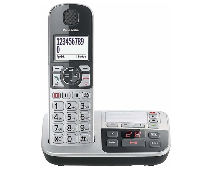 Ασύρματο Τηλέφωνο Panasonic KX-TGE520 Silver (KX-TGE520GS) (PANKX-TGE520GS)
