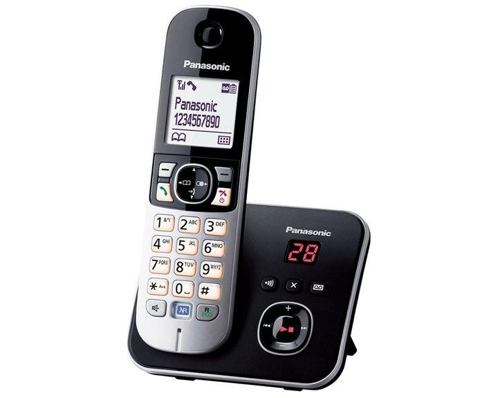 Ασύρματο Τηλέφωνο Panasonic KX-TG6821GB Black (KX-TG6821GB) (PANKX-TG6821GB)